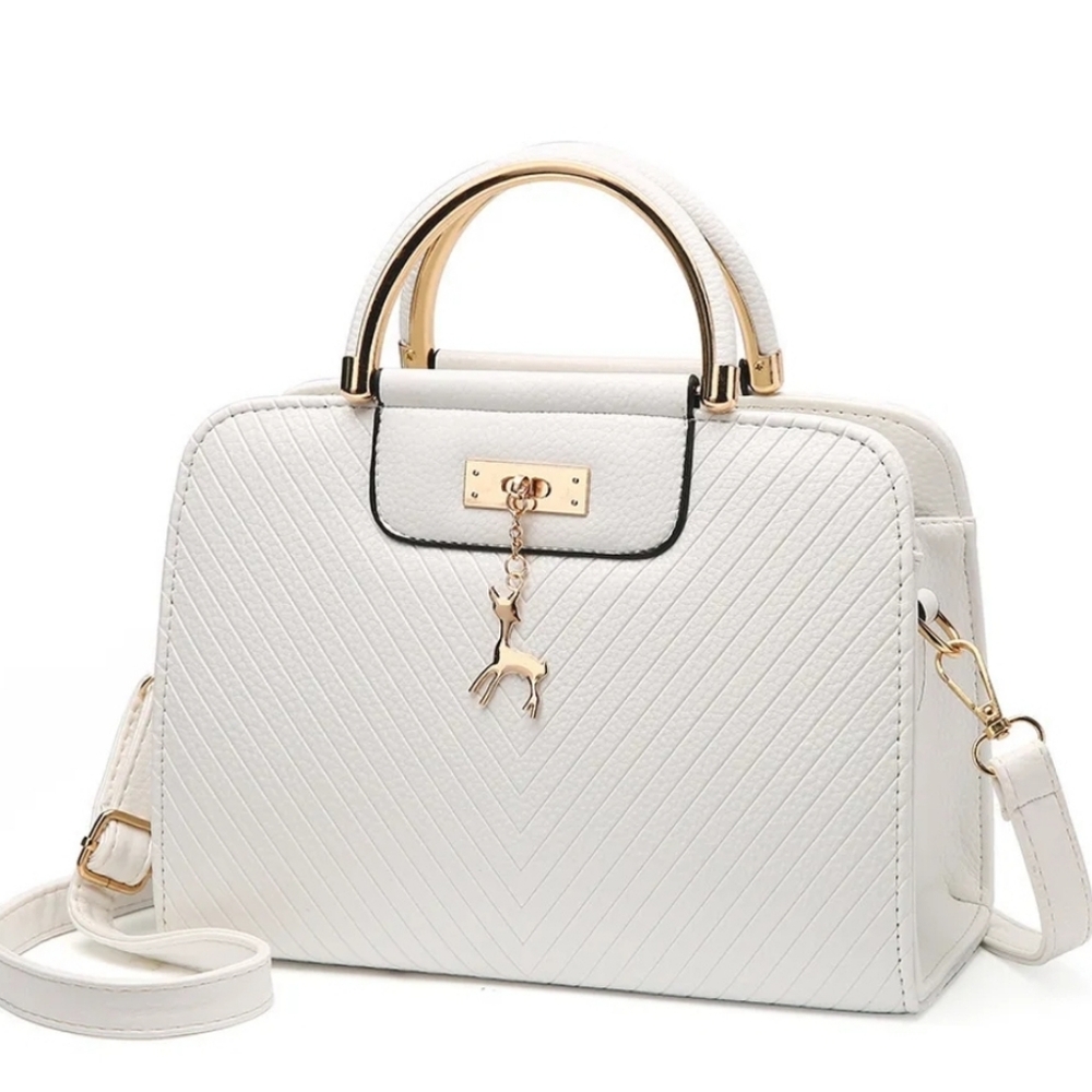#114. White Handbag & Crossbody bag